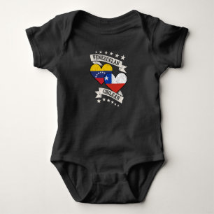 Venezuela Chilean Heart Flaggor Venezuela Chile T Shirt