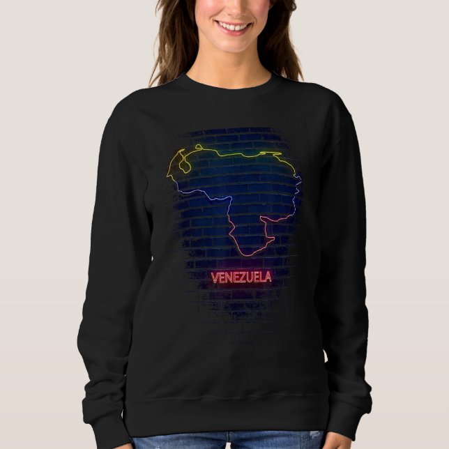 venezuela country outlline Flag T Shirt (Framsida)