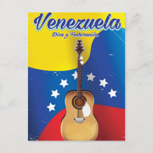Venezuela Dios y Federación Resemässkilt Vykort