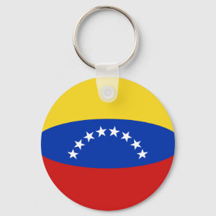 Venezuela Fisheye Flagga Keychain Nyckelring