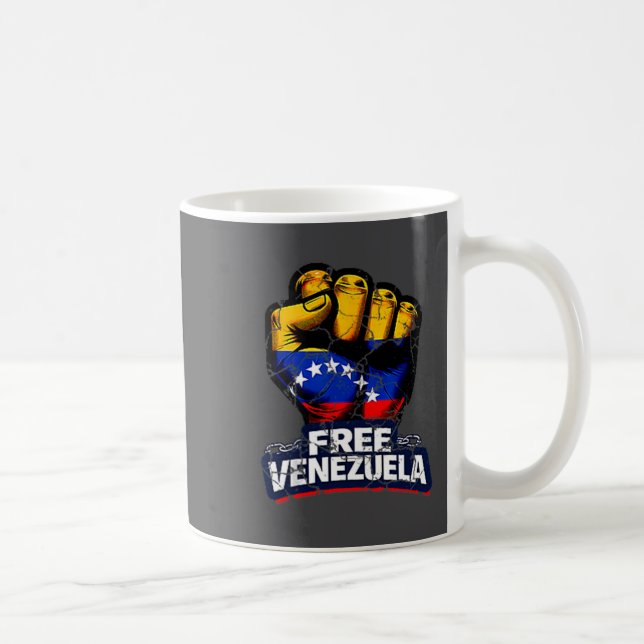 Venezuela Flag Venezuela Libre 2026  Kaffemugg (Höger)