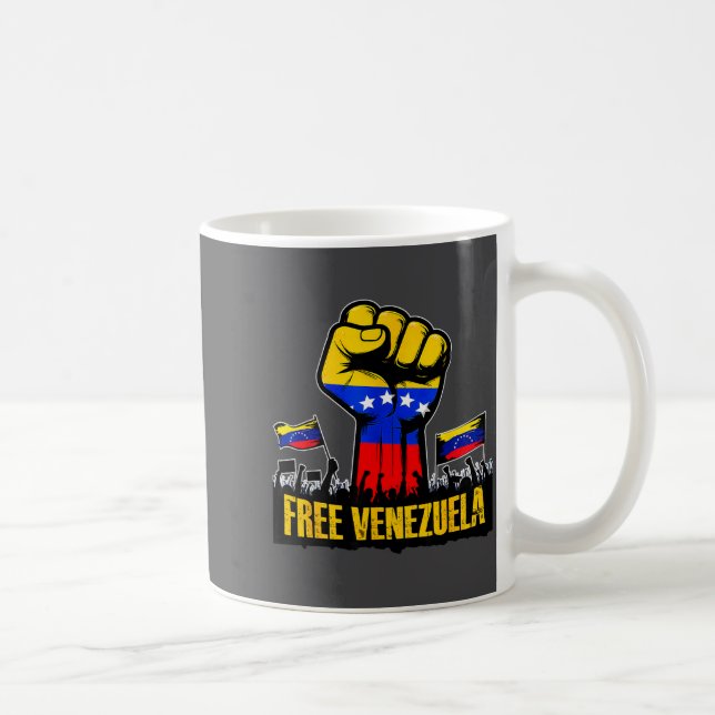 Venezuela Flag Venezuela Libre 2026  Kaffemugg (Höger)