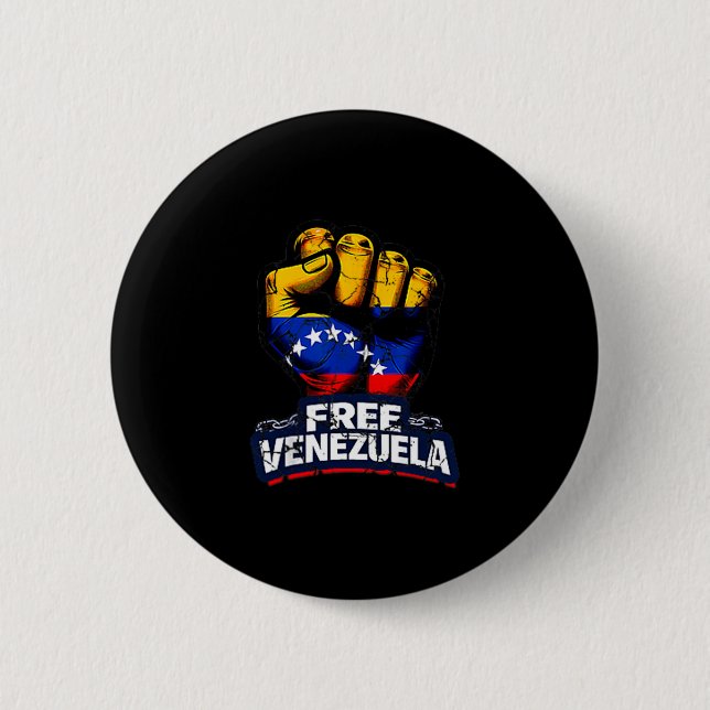 Venezuela Flag Venezuela Libre 2026  Knapp (Framsida)