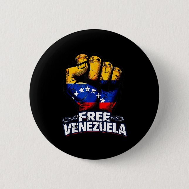 Venezuela Flag Venezuela Libre 2026  Knapp (Framsida)