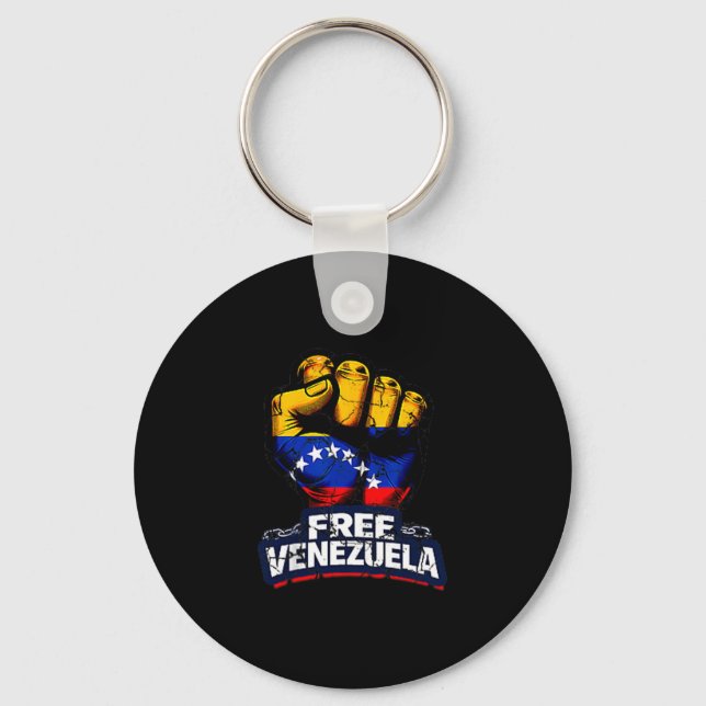 Venezuela Flag Venezuela Libre 2026  Nyckelring (Framsida)
