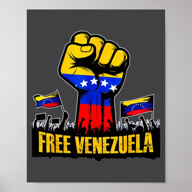 Venezuela Flag Venezuela Libre 2026  Poster (Framsidan)