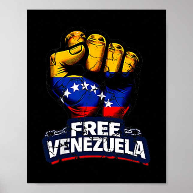 Venezuela Flag Venezuela Libre 2026  Poster (Framsidan)