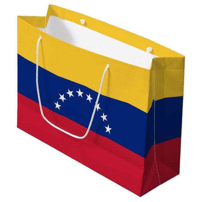 Venezuela flagga (Framsidan Vinklad)