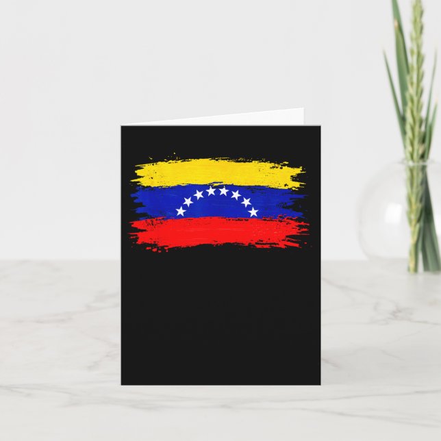Venezuela Flagga 2026 Libre Fred  Kort (Framsida)