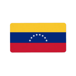 Venezuela flagga adressetikett