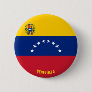 Venezuela Flagga Charming Patriotic Knapp