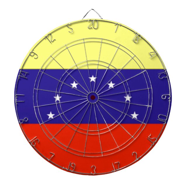 Venezuela Flagga Darttavla (Framsidan)