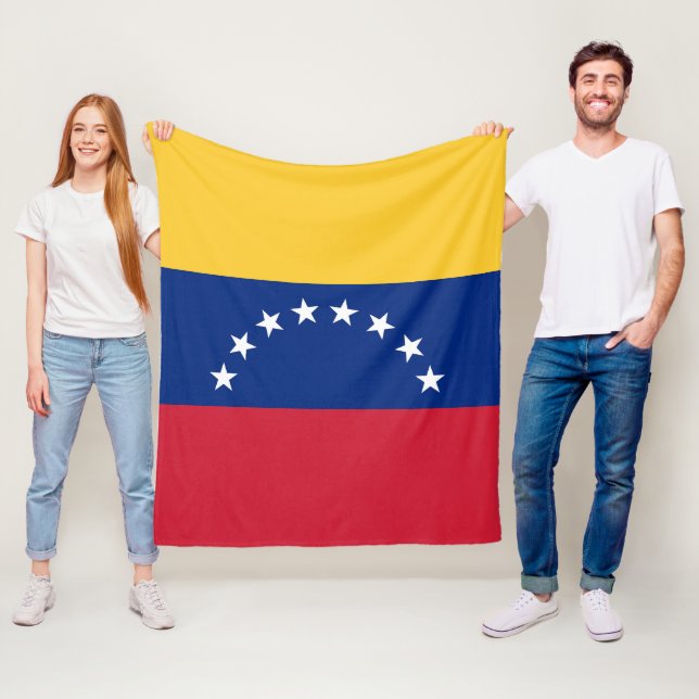 Venezuela flagga fleecefilt (På plats)