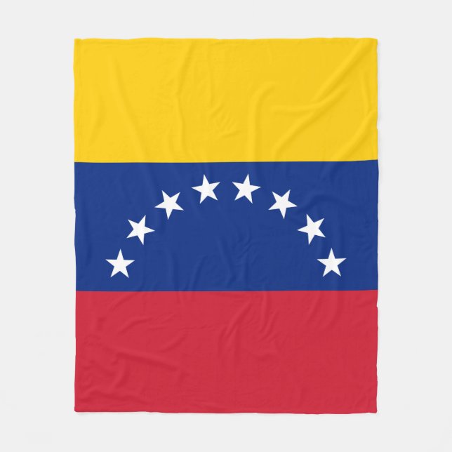 Venezuela flagga fleecefilt (Framsidan)