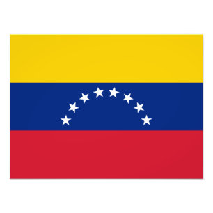 Venezuela flagga fototryck