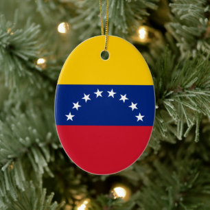 Venezuela Flagga Julgransprydnad Keramik