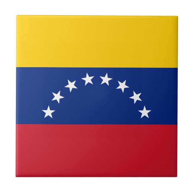 Venezuela Flagga Kakelplatta (Framsidan)