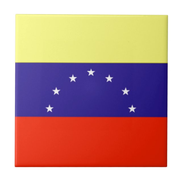Venezuela Flagga Kakelplatta (Framsidan)