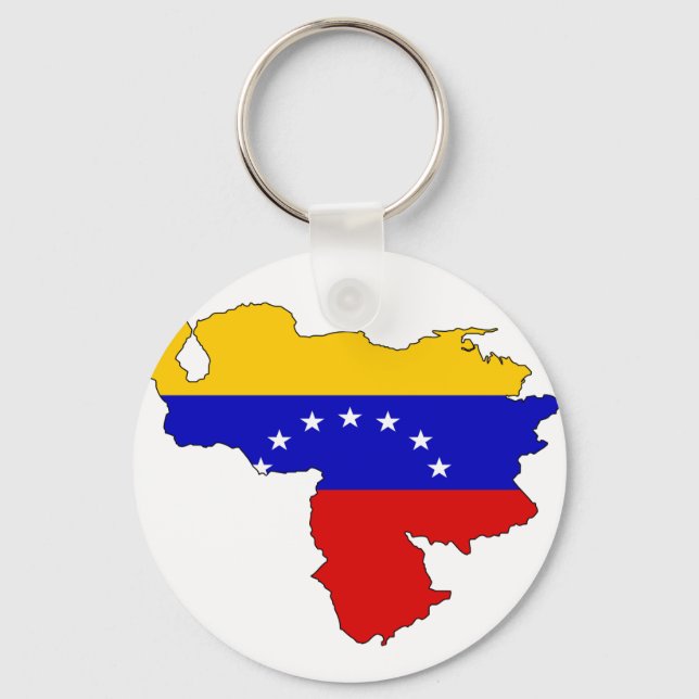 Venezuela flagga karta nyckelring (Framsida)