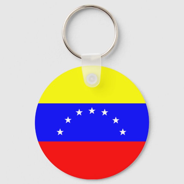 Venezuela Flagga Keychain Nyckelring (Framsida)
