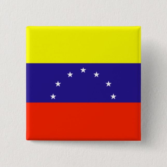 Venezuela Flagga Knapp (Framsida)