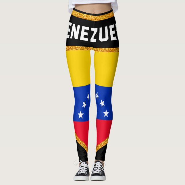 Venezuela flagga leggings (Framsida)