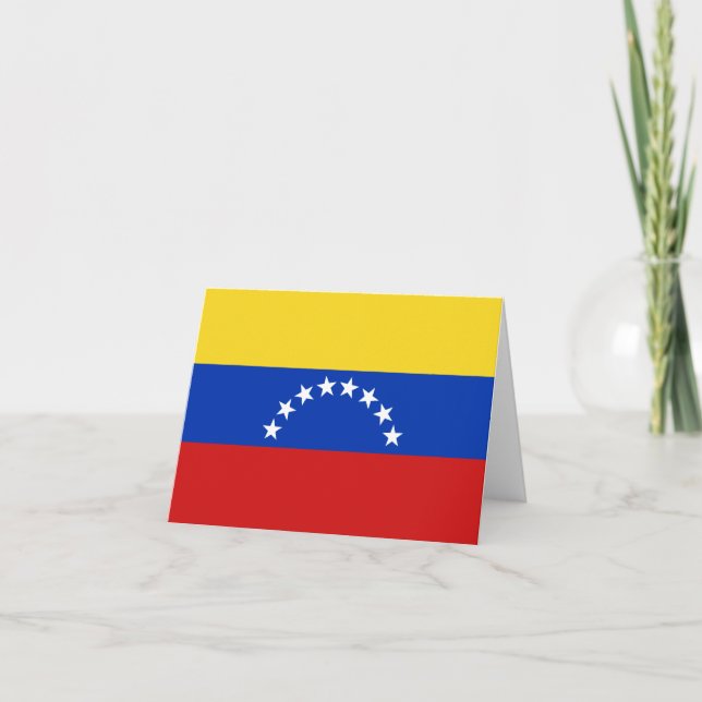 Venezuela flagga Notecard Kort (Framsida)