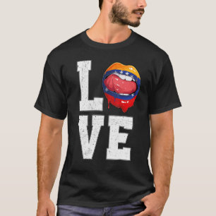 Venezuela Flagga Oceanen Fläkt Kärlek Venezuelan T Shirt