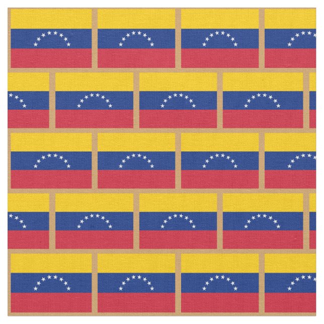 Venezuela Flagga och Venezuela mode Fabric/Sport Tyg (Närbild)