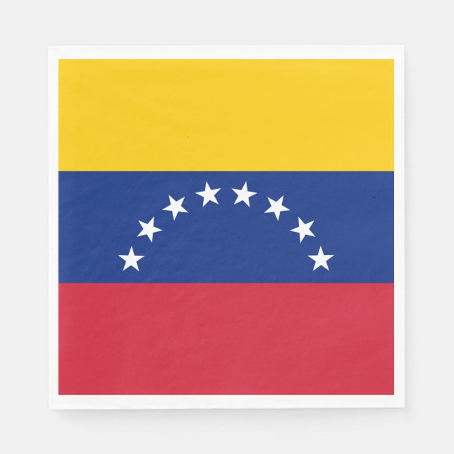 Venezuela flagga pappersservett (Framsidan)