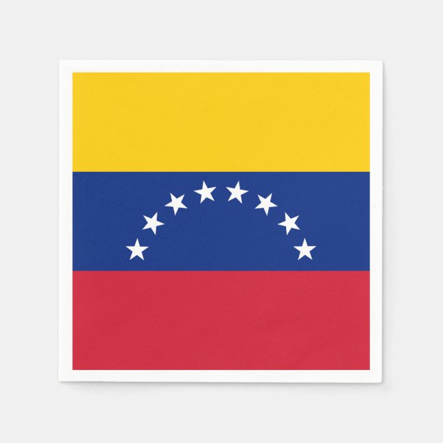 Venezuela flagga pappersservett (Framsidan)