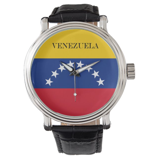 Venezuela flagga patriotiska venezuelaner armbandsur (Framsida)