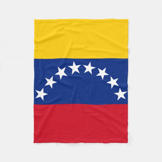 Venezuela flagga patriotiska venezuelaner fleecefilt (Framsidan)
