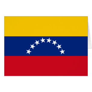 Venezuela flagga patriotiska venezuelaner hälsningskort