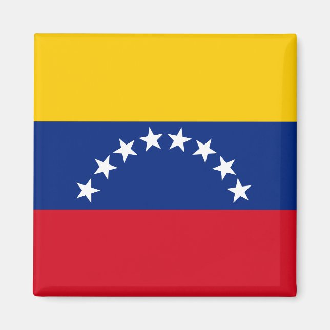 Venezuela flagga patriotiska venezuelaner magnet (Framsidan)