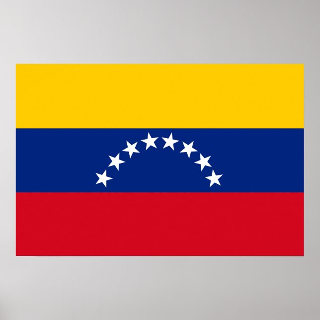 Venezuela flagga patriotiska venezuelaner poster (Framsidan)