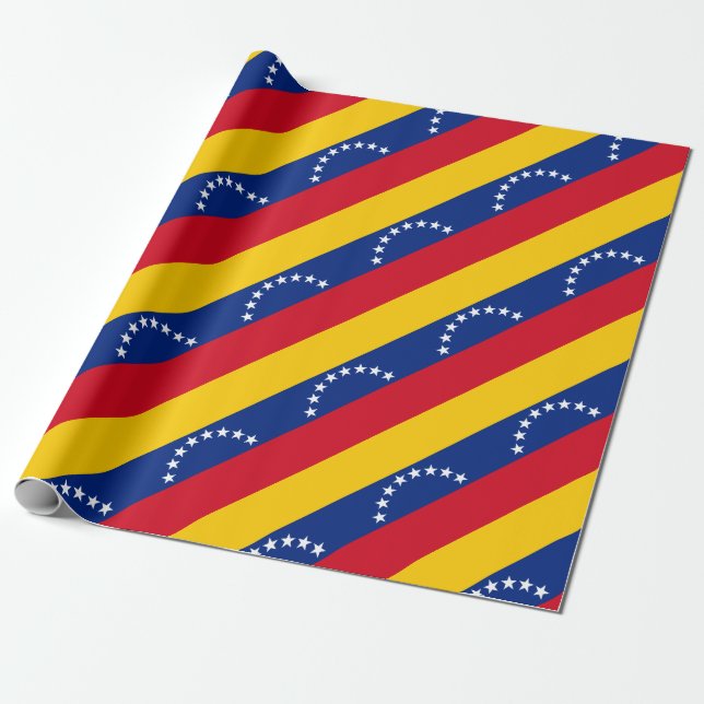 Venezuela flagga patriotiska venezuelaner presentpapper (Utrullad)