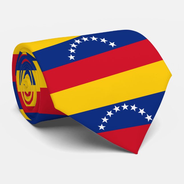 Venezuela flagga patriotiska venezuelaner slips (Rullad)