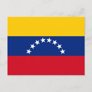 Venezuela flagga patriotiska venezuelaner vykort