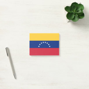 Venezuela flagga post-it block