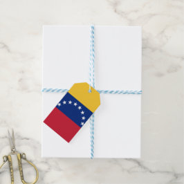 Venezuela flagga presentetikett