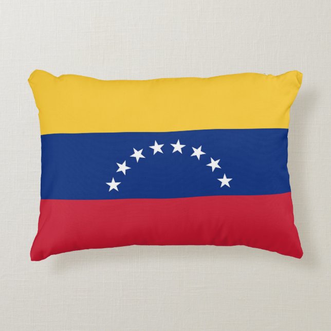 Venezuela flagga prydnadskudde (Framsidan)