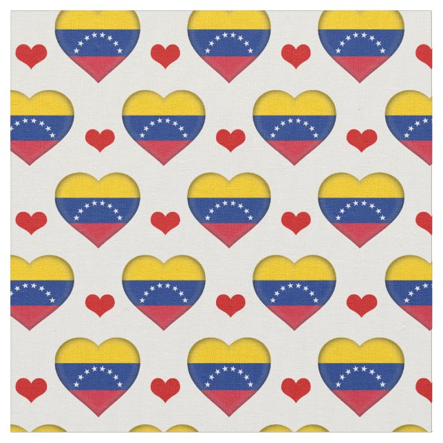 Venezuela Flagga Red Heart mode Fabric/Venezuela Tyg (Närbild)