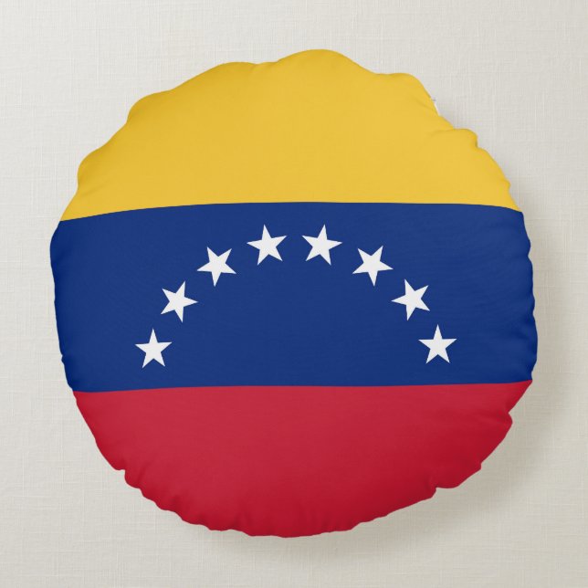 Venezuela flagga rund kudde (Baksidan)