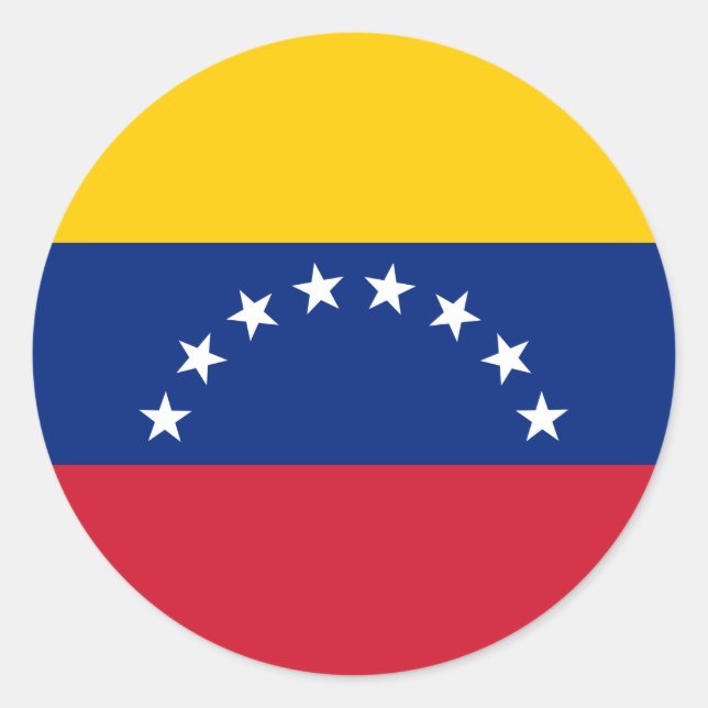 Venezuela flagga runt klistermärke (Framsida)