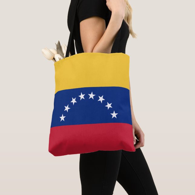 Venezuela flagga tygkasse (Närbild)