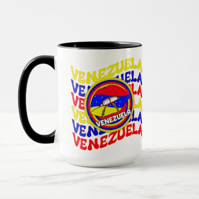 Venezuela Flagga Venezuelas Pride Läppar  Mugg (Vänster)