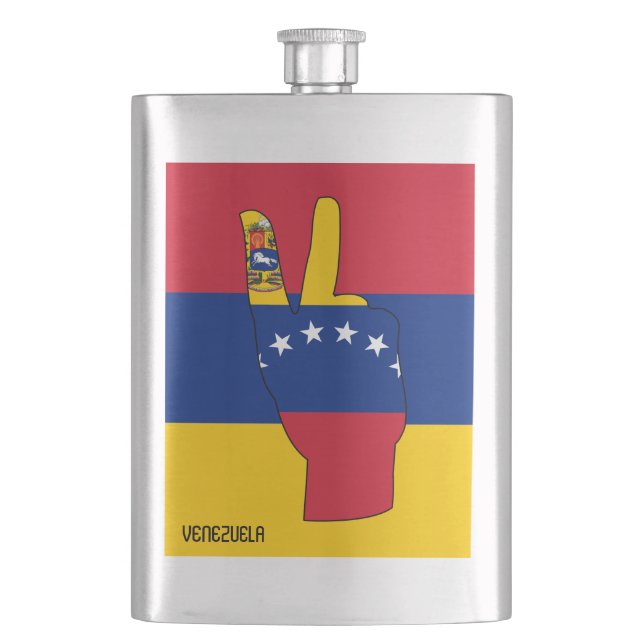 Venezuela Flagga Victory Sign Patriotic Fickplunta (Framsidan)