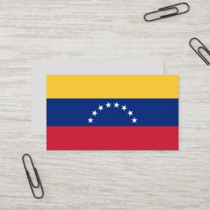 Venezuela flagga visitkort