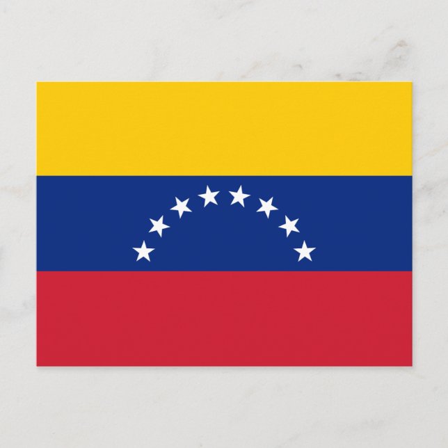 Venezuela Flagga Vykort (Framsida)